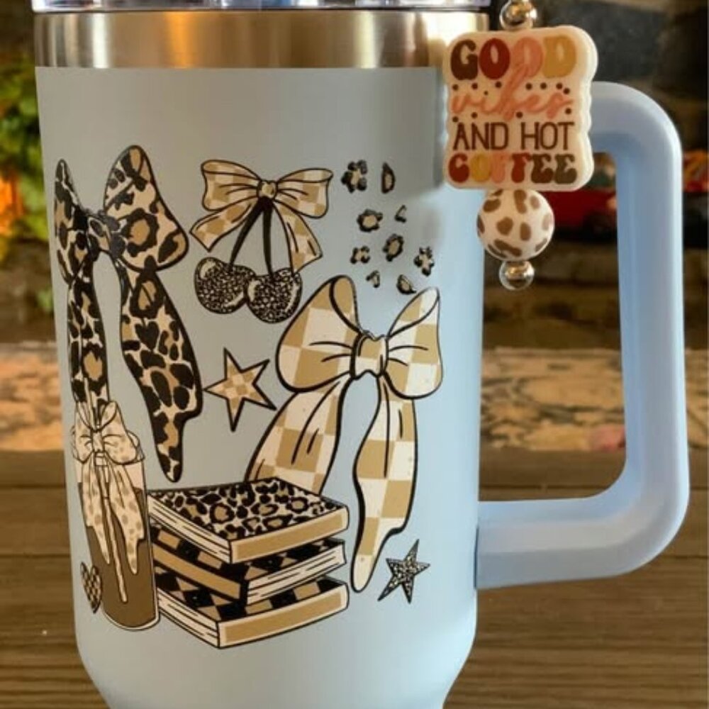 Coffee and Bows  Tumbler Set